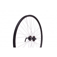 Колесо 27,5"MTB переднее, дв. обод Qijian DA-18 27,5"36H, втулка Solon DH802F,36H Disc, конус. подш, IS6