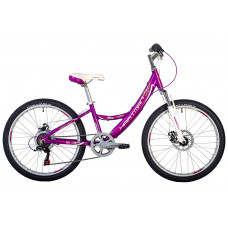 Велосипед HARTMAN 24" Alba Pro Disc р.12,5",  6-ск , рама алюм. ,фиолетовый/сиреневый (2023)