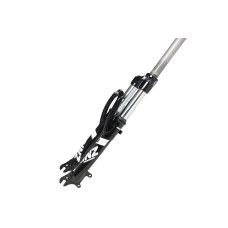 Вилка 24"*1.1\8" GRINZ ES 245-2 ход 60мм, черная-белая