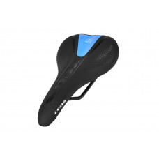 Седло ZEUS 1040 MTB Sport стальные рельсы, черный\синий