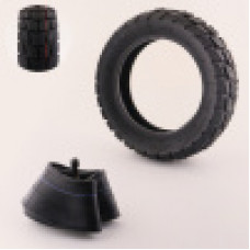 Покрышка 10x3.0 с камерой для самоката электрического Kugoo m4/m4 pro (внедорожная,  80/65-6,  50PSI)