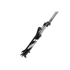 Вилка 27,5"*1.1\8" GRINZ ES 451 HLO ход 100мм,  черная-белая