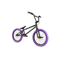 Велосипед Stark'25 Madness BMX 4 серо-фиолетовый/черный/фиолетовый
