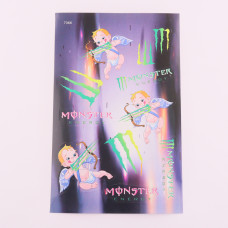 Наклейки (набор) MONSTER ENERGY (25х17см)