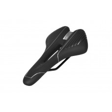 Седло ZEUS Z-1009 MTB Sport 275x155mm, рельсы сталь, анатомическое, черное,292гр
