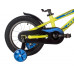Велосипед NOVATRACK 14" DODGER алюм. ,зелёный,  тормоз нож,  короткие крылья,  полная защита цепи