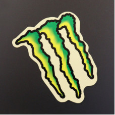 Наклейка логотип MONSTER ENERGY (10х8см) (#7312B)