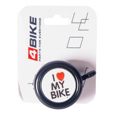 Велозвонок 4BIKE BB3202-Blk D-54мм,  черный