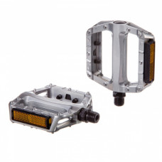 Педали STG FP-969,  платформа,  ось 9/16",  насып.  Подшип.  Серебристые
