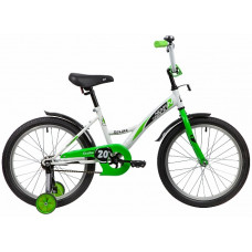 Велосипед NOVATRACK 20" STRIKE белый-зелёный