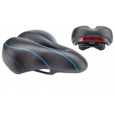 Седло AZ-6626 T-02 285x200мм HUABEI со светодиодами