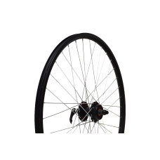 Колесо 26" MTB переднее, дв. обод Qijian DA18,  втулка KT-M65F Disc, эксц. черный