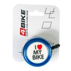 Велозвонок 4BIKE BB3202-Blu D-54мм,  голубой