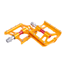 Педали алюм.  фрезерванные,  CrMo ось,  3 пром.  подш. , 9/16",  ALNC-1060 gold