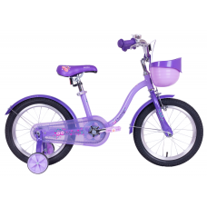 Велосипед TechTeam Cherry 14" фиолетовый (сталь) корзина фиолетовая
