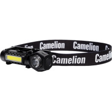 Фонарь налобный аккум Camelion LED53409 3,7В,  черн,  XPE+COB,  3 Вт,  3 реж