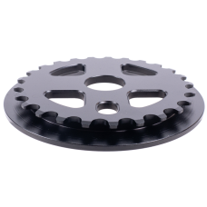 Звезда передняя для BMX KL-C304 с гардом 25T,  "Крест",  алюм (черный / black)