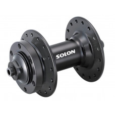 Втулка передняя Solon DH901YF 36H DISC M9*100mm, эксц, черная, крепл. IS6,2промподшипника