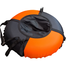 Ватрушка "Вихрь Эконом ткань 210" 75 см + камера (черно-оранжевый)