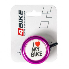 Велозвонок 4BIKE BB3202-Pin D-54мм,  розовый