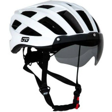 Шлем STG TS-33 с визором и фонарем,  L (58-61 см),  белый