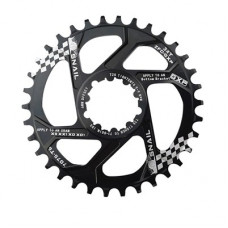 Звезда передняя Snail 32T GXP offset-3mm.  Алюминий,  Narrow Wide,  черная.
