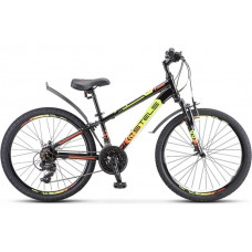Велосипед 24'' STELS Navigator-400 V (12" Чёрный/салатовый/красный)