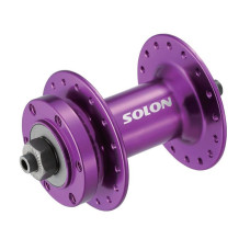 Втулка передняя Solon DH701F 36H DISC M9*100mm, эксцентрик, черная, крепление IS6